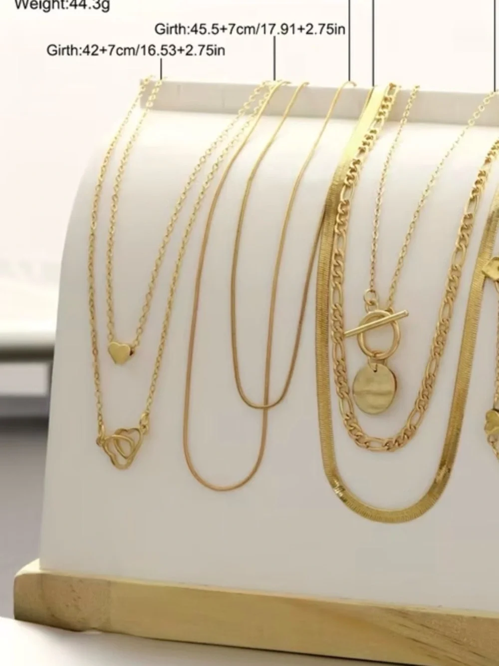 💓10 Piece 💓Layered Multiple Pendant Necklaces - Picture 9 of 9